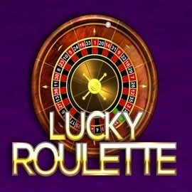 Lucky Roulette slot logo by Belatra Games at Pelican Casino