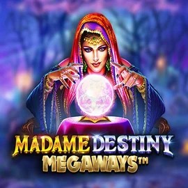 Madame Destiny Megaways online game logo by Pragmatic Play on pelicankasyno.org.pl